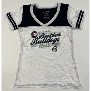 Blue 84 Womens Medium Butler‎ Bulldogs NCAA Final Four 2011 T Shirt White Navy